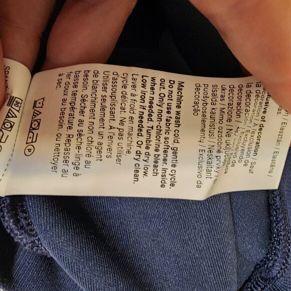 Spanx Airpique Crewneck Sweatshirt NWOT Navy XL - Picture 10 of 12